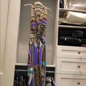 Etro summer silk evening dress. Body slimming.